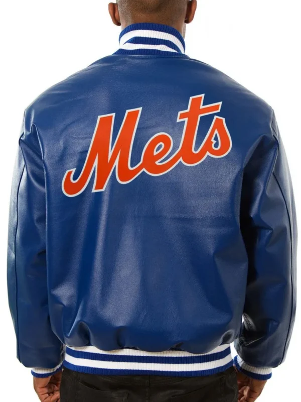 New York Mets Letterman Leather Jacket