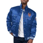 New York Mets Royal Silver Tab Trucker Jacket