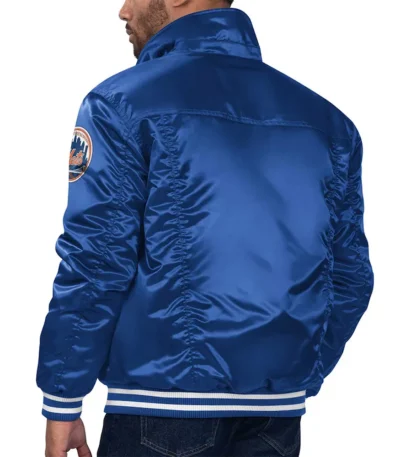 New York Mets Royal Silver Tab Trucker Jacket