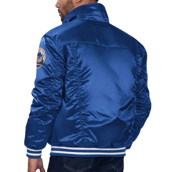New York Mets Royal Silver Tab Trucker Jacket