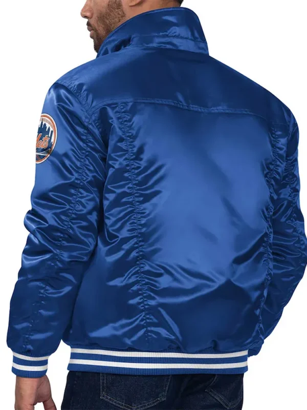 New York Mets Royal Silver Tab Trucker Jacket