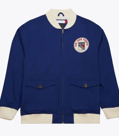 New York Rangers Blue Cotton Twill Jacket