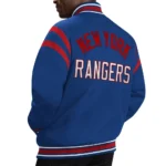 New York Rangers Tailback Blue Varsity Jacket