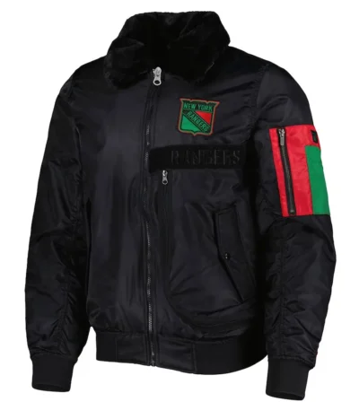New York Rangers Ty Mopkins Black Jacket