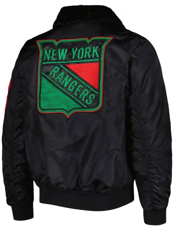 New York Rangers Ty Mopkins Black Jacket