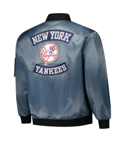 New York Yankees Charcoal Bomber Full-Zip Jacket