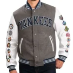 New York Yankees Challenger Gray Varsity Jacket
