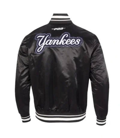 NY Yankees Diy Pick Stitch Classic Rib Satin Jacket