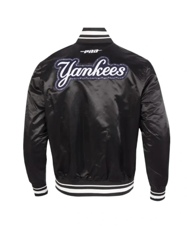 NY Yankees Diy Pick Stitch Classic Rib Satin Jacket