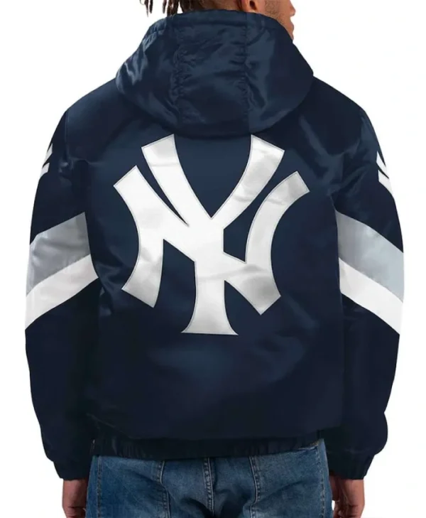NY Yankees Force Play II Hoodie Half-Zip Jacket