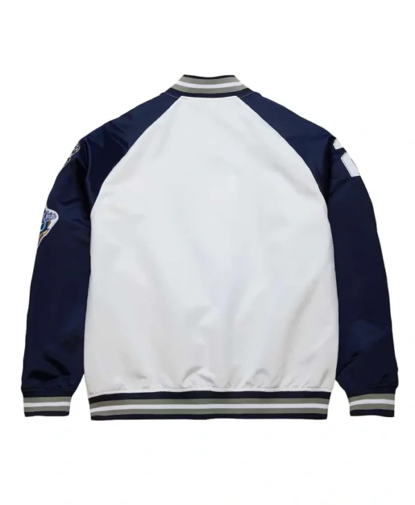 NY Yankees Navy and White Lightweight Satin Jacket