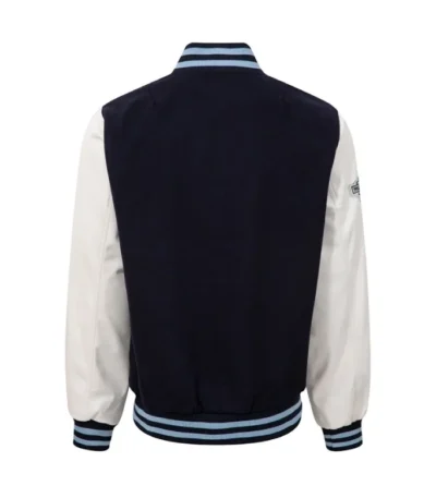 NY Yankees MLB Patch Navy and White Varsity Jacket