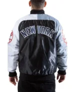 NY Yankees Tri-Color Satin Jacket