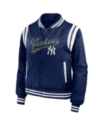New York Yankees Full-Zip Navy Bomber Jacket