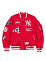 Spike Lee New York Yankees Red Bomber Jacket