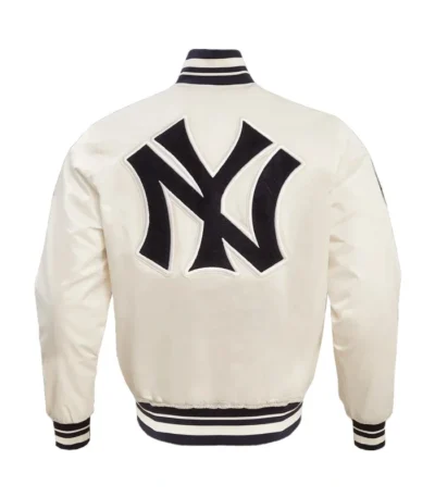 Retro New York Yankees Classic Rib Satin Jacket