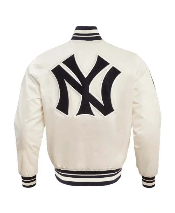 Retro New York Yankees Classic Rib Satin Jacket