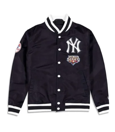 2009 NY Yankees World Series Black/Beige Varsity Jacket