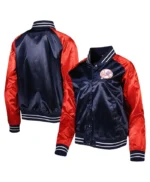 Team 2.0 NY Yankees Navy and Red Satin Jacket