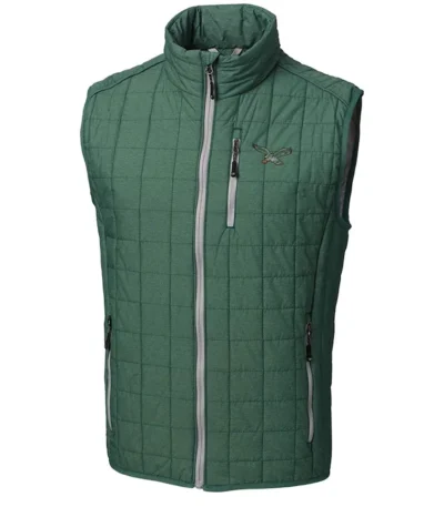Nfl Rainier Insulated Philadelphia Eagles Full-zip Puffer Vest