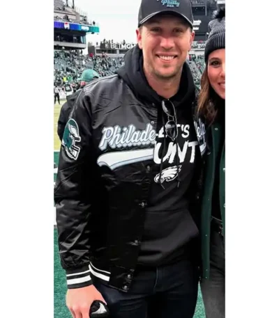 Nick Foles Philadelphia Eagles Black Starter Jacket