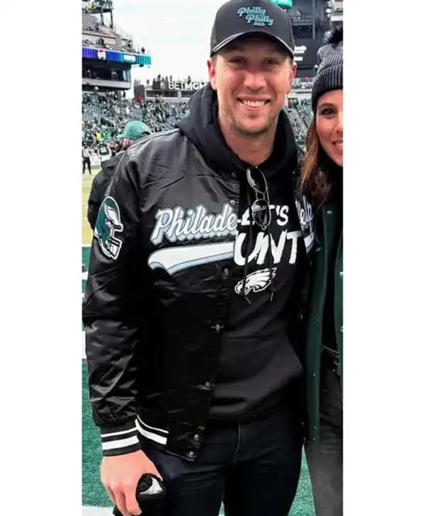 Nick Foles Philadelphia Eagles Black Starter Jacket