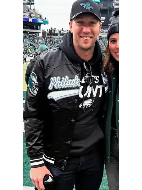 Nick Foles Philadelphia Eagles Black Starter Jacket