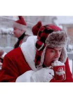 Nick Kringle Noelle Red San­ta Clause Cos­tume Coat