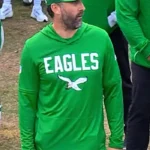Nick Sirianni Eagles Green Hooded T Shirt
