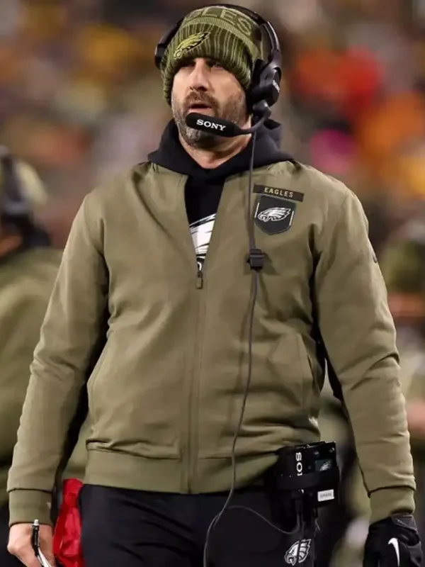 Nick Sirianni Eagles Salute To Service Bomber Jacket