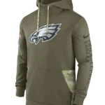 Nick Sirianni Philadelphia Eagles Olive Hoodie