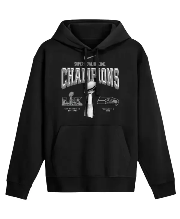 Super Bowl LX Champions Seattle Seahawks Hoodie