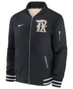 Nike Texas Rangers City Connect Black Bomber Jacket