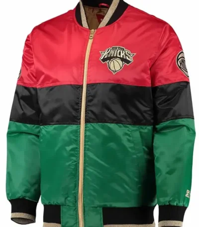 Ny Knicks 75th Anniversary Full-snap Satin Jacket