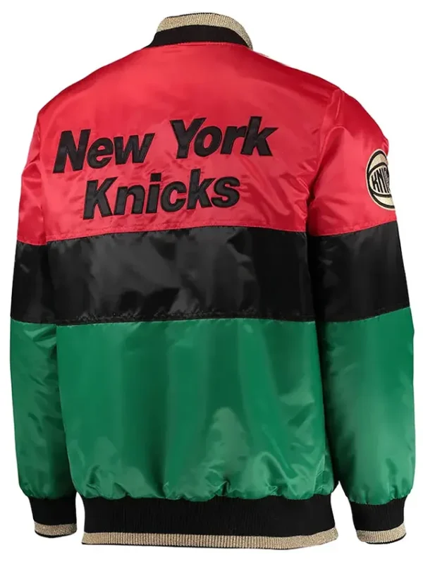 Ny Knicks 75th Anniversary Full-snap Satin Jacket