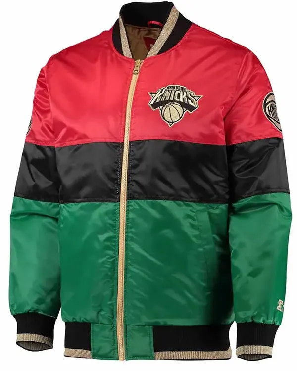 Ny Knicks 75th Anniversary Full-snap Satin Jacket
