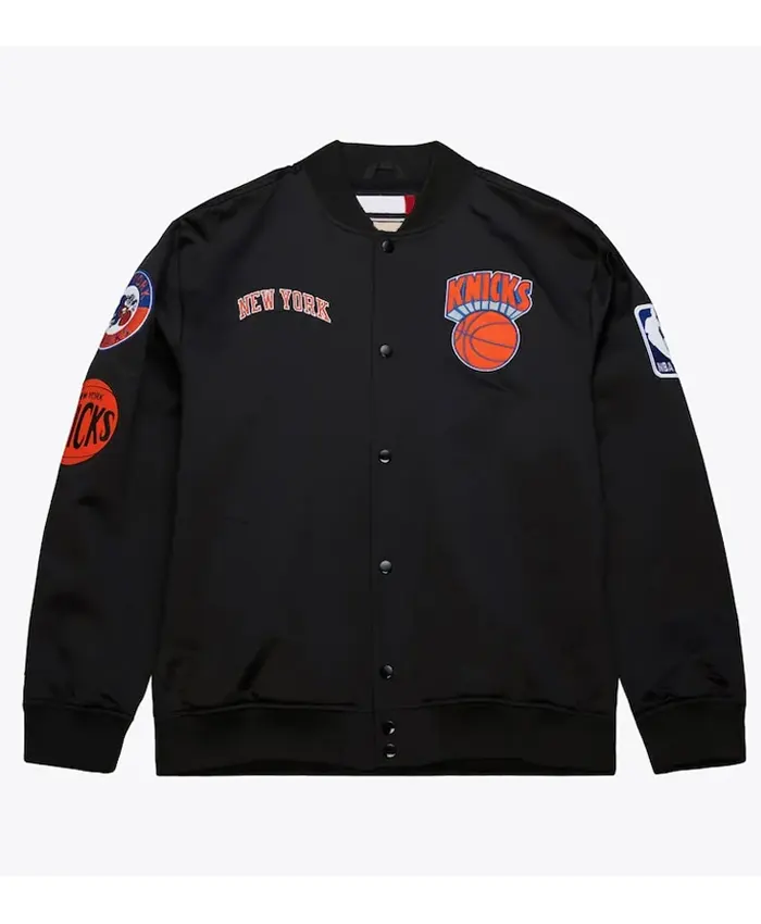 Ny Knicks Black Satin Jacket Ny Knicks Black Satin Jacket