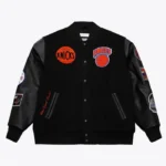 Ny Knicks Black Team Logo Varsity Jacket