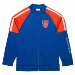 Ny Knicks Color Blocked Full-zip Track Jacket