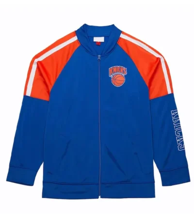 Ny Knicks Color Blocked Full-zip Track Jacket