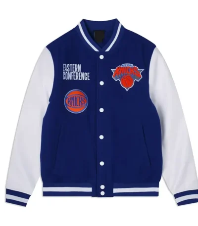 Ny Knicks Eastern Conference Blue Varsity Jacket