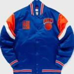 Ny Knicks Heavyweight Royal Satin Jacket