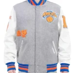 Ny Knicks Old English Varsity Jacket