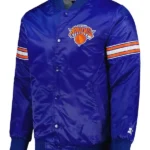 Ny Knicks Pick & Roll Blue Satin Jacket