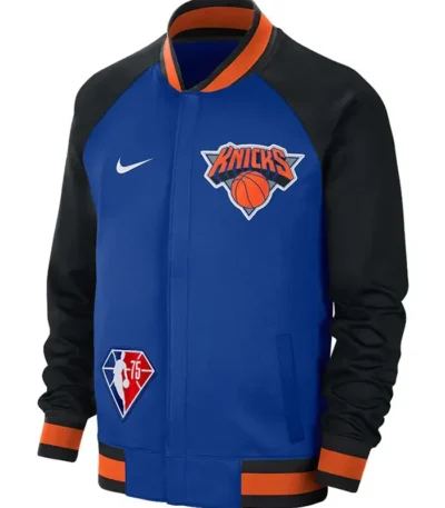 Ny Knicks Showtime Varsity Black And Blue Jacket