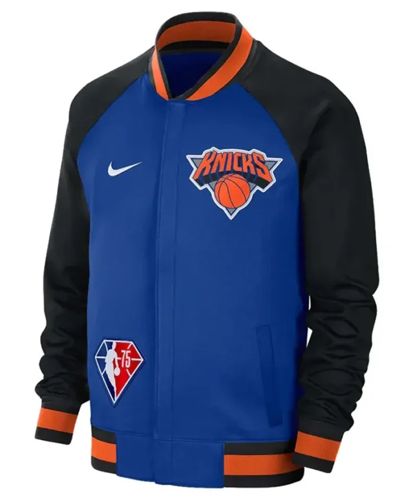Ny Knicks Showtime Varsity Black And Blue Jacket