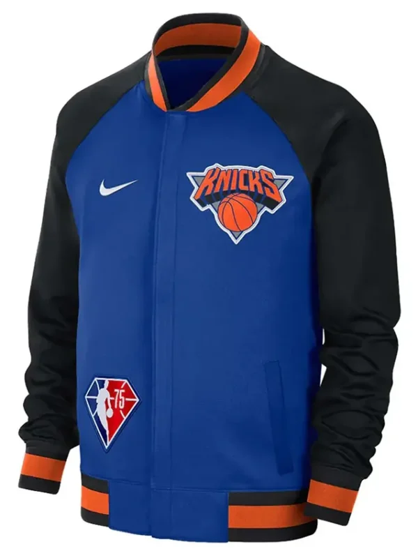 Ny Knicks Showtime Varsity Black And Blue Jacket