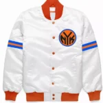 Ny Knicks Striped Bomber Jacket