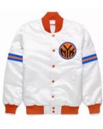 Ny Knicks Striped Bomber Jacket