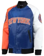 Ny Knicks Tricolor Remix Blue Orange White Jacket